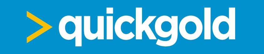 Logo actual de la empresa Quickgold